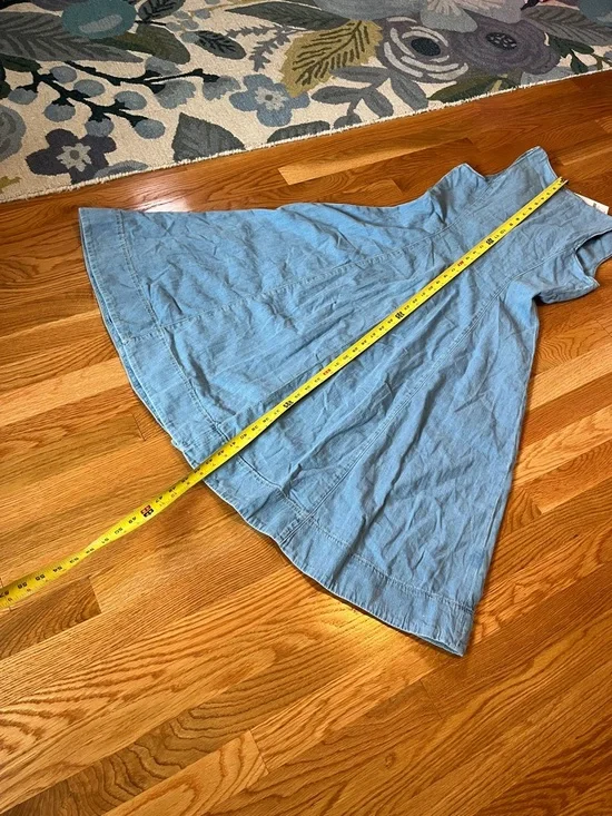 Reformation Sebastien Denim Midi Dress Size 8 NWT - Picture 16 of 16